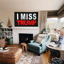 Fyon I miss Trump Flag Black Indoor and Outdoor Banner