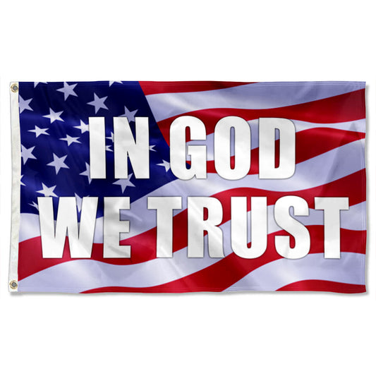Fyon In God We Trust Flag Banner