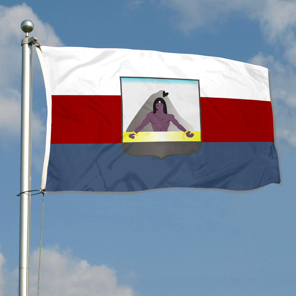 Fyon Independencia Province, Dominican Rep Flag Indoor and Outdoor Banner
