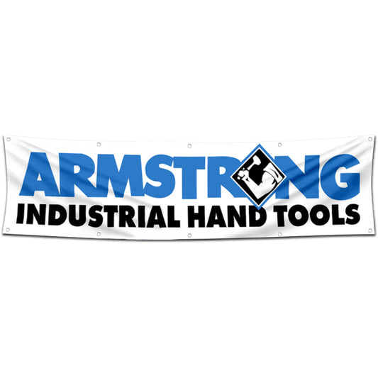 Fyon Industrial hand Tools Garage Shop Decor Banner Works for Armstrong Flag 2x8 Feet