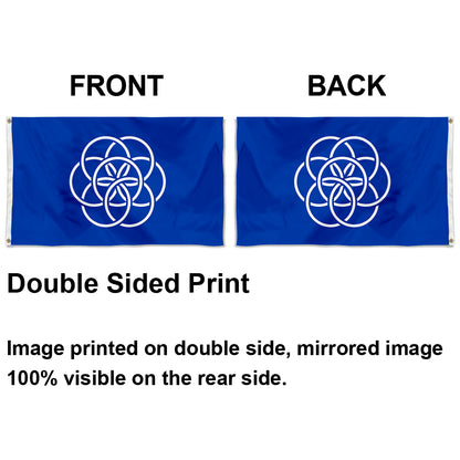 Fyon International of Planet Earth Flag Indoor and Outdoor Banner