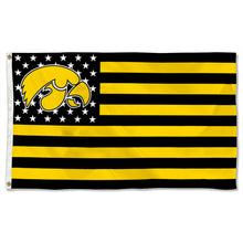 Fyon Iowa Hawkeyes Stars and Stripes Flag Banner