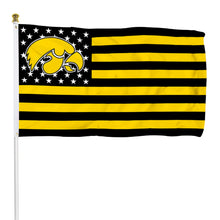 Fyon Iowa Hawkeyes Stars and Stripes Flag Banner