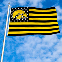 Fyon Iowa Hawkeyes Stars and Stripes Flag Banner