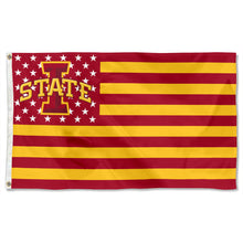 Fyon Iowa State Cyclones Stars and Stripes Flag Banner