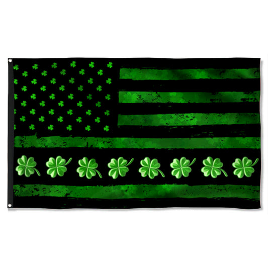 Fyon Irish St. Patrick’s Day Shamrock Flag 41731 Indoor and outdoor banner