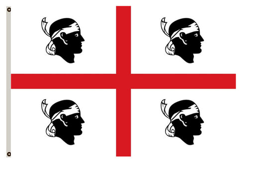 Italian autonomous region Sardinia Flag  landscape flag