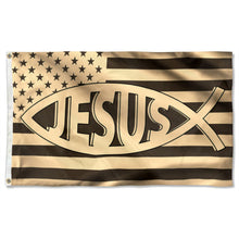 Fyon Ixoye Fish Christian American Flag 41041 Indoor and outdoor banner