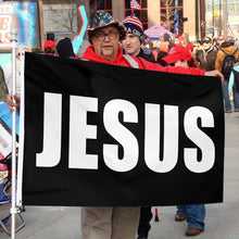 Fyon JESUS Flag Black Indoor and outdoor banner