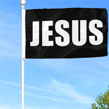 Fyon JESUS Flag Black Indoor and outdoor banner