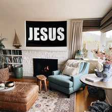 Fyon JESUS Flag Black Indoor and outdoor banner