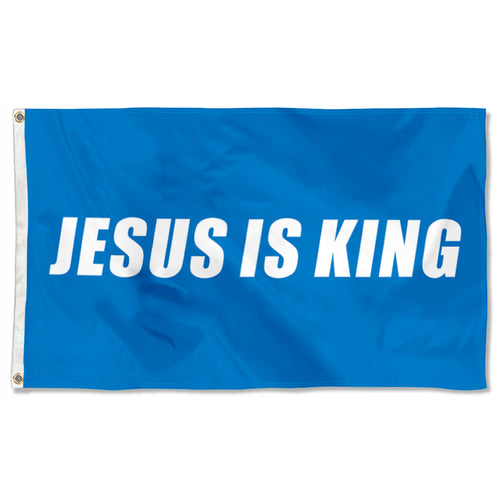 Fyon JESUS IS KING Flag Banner