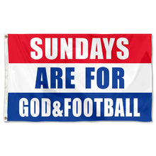 Fyon JESUS Sundays Are For God&Football Flag Indoor and outdoor banner