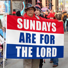 Fyon JESUS Sundays Are For the Lord Flag Indoor and outdoor banner