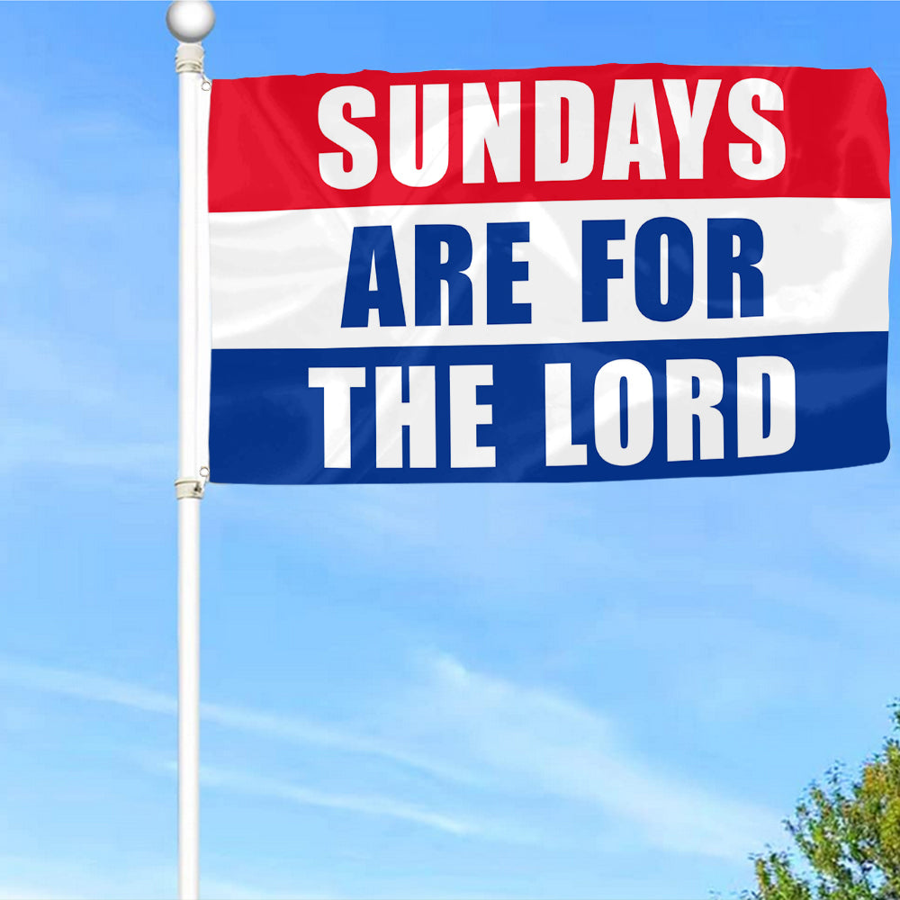 Fyon JESUS Sundays Are For the Lord Flag Indoor and outdoor banner