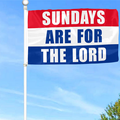 Fyon JESUS Sundays Are For the Lord Flag Indoor and outdoor banner