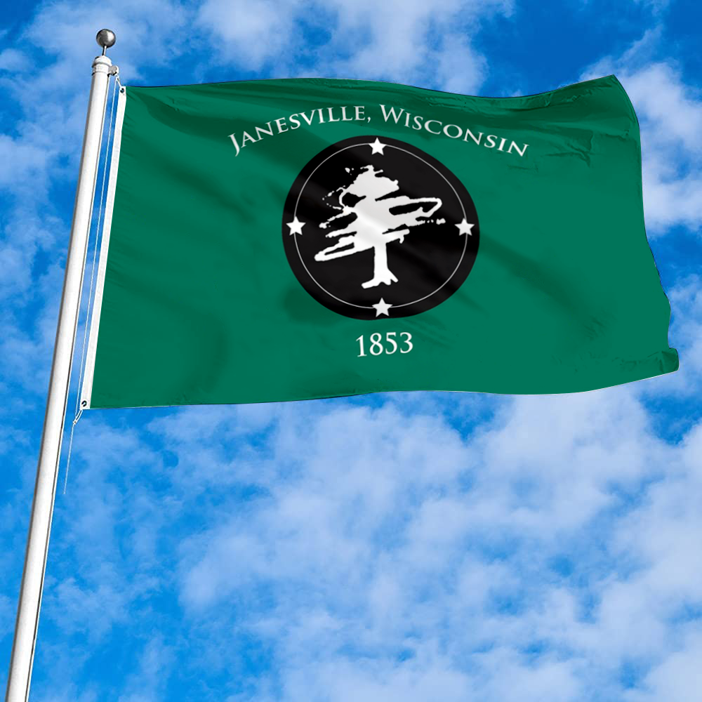 Fyon Janesville, Wisconsin flag Banner