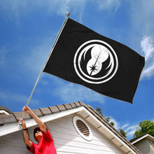 Fyon Star Wars Jedi Order Flag Jedi Symbol Indoor and outdoor banner Black