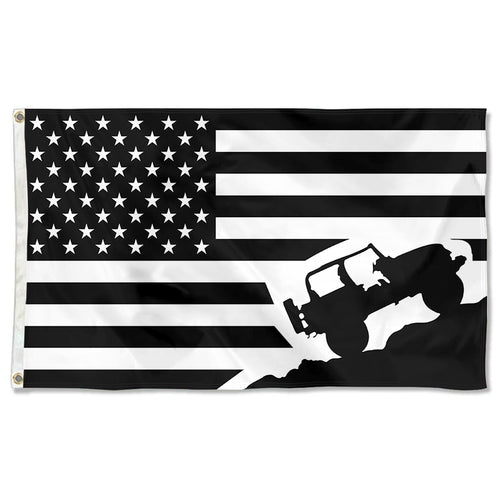 Fyon Jeep Chevy Dodge USA Flag Banner