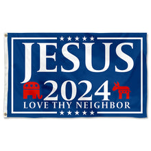 Fyon Jesus 2024 Flag FREE SHIPPING Our Only Hope Love Neighbor USA Poster Sign Flag  Indoor and outdoor banner