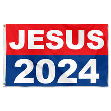 Fyon Jesus 2024 Flag FREE SHIPPING Our Only Hope Red Blue Trump USA Poster Sign Flag  Indoor and outdoor banner