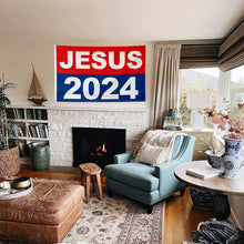 Fyon Jesus 2024 Flag FREE SHIPPING Our Only Hope Red Blue Trump USA Poster Sign Flag  Indoor and outdoor banner