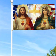 Fyon Jesus And Mary Two Loving Hearts Flag  41025  Indoor and outdoor banner