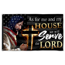 Fyon Jesus As For Me And My House We Will Serve Lord Flag  41031 Indoor and outdoor banner