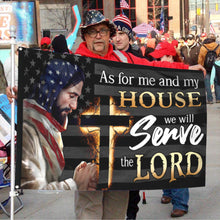 Fyon Jesus As For Me And My House We Will Serve Lord Flag  41031 Indoor and outdoor banner