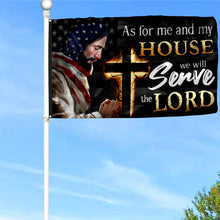 Fyon Jesus As For Me And My House We Will Serve Lord Flag  41031 Indoor and outdoor banner