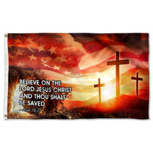 Fyon Jesus Believe On The Lord Jesus Christ Flag 41030 Indoor and outdoor banner