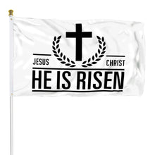 Fyon Jesus Christ He Is Risen Flag Banner