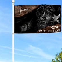 Fyon Jesus Faith Over Fear Respect Flag 41037 Indoor and outdoor banner