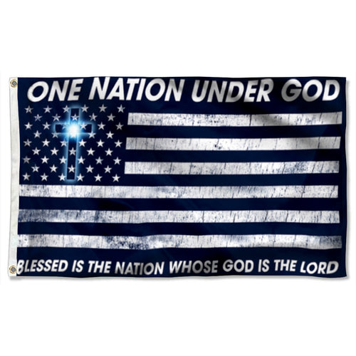 Fyon Jesus One Nation Under God Patriotic Flag 41036 Indoor and outdoor banner