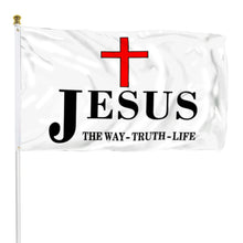 Fyon Jesus The Way, Truth, Life Flag Banner