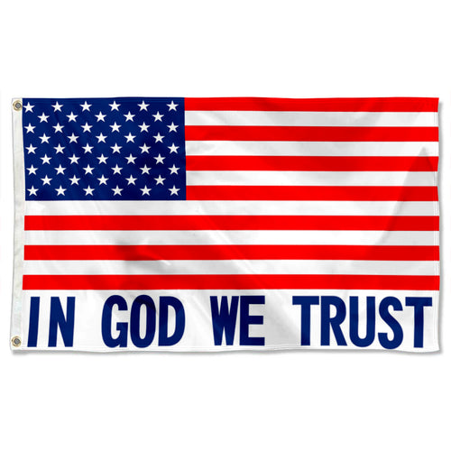 Fyon Jesus Trump Biden In God We Trust Flag Banner