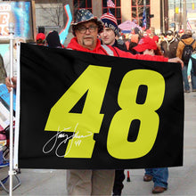 Fyon Jimmie Johnson #48 Racing Car Flag Indoor and Outdoor Banner