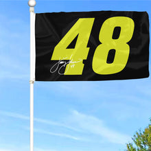 Fyon Jimmie Johnson #48 Racing Car Flag Indoor and Outdoor Banner