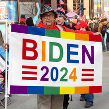 Fyon Joe Biden 2024 Flag Rainbow Indoor and Outdoor Banner