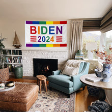 Fyon Joe Biden 2024 Flag Rainbow Indoor and Outdoor Banner