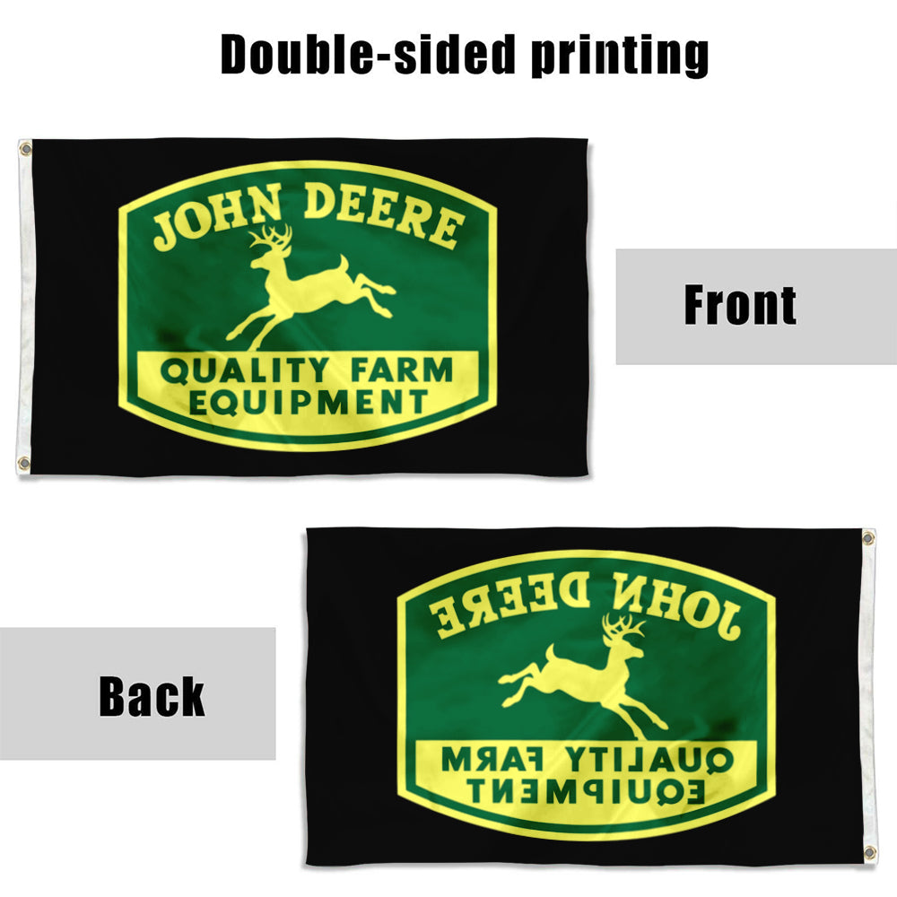 Fyon John Deere Quality farm equipment Flag  Indoor and outdoor banner