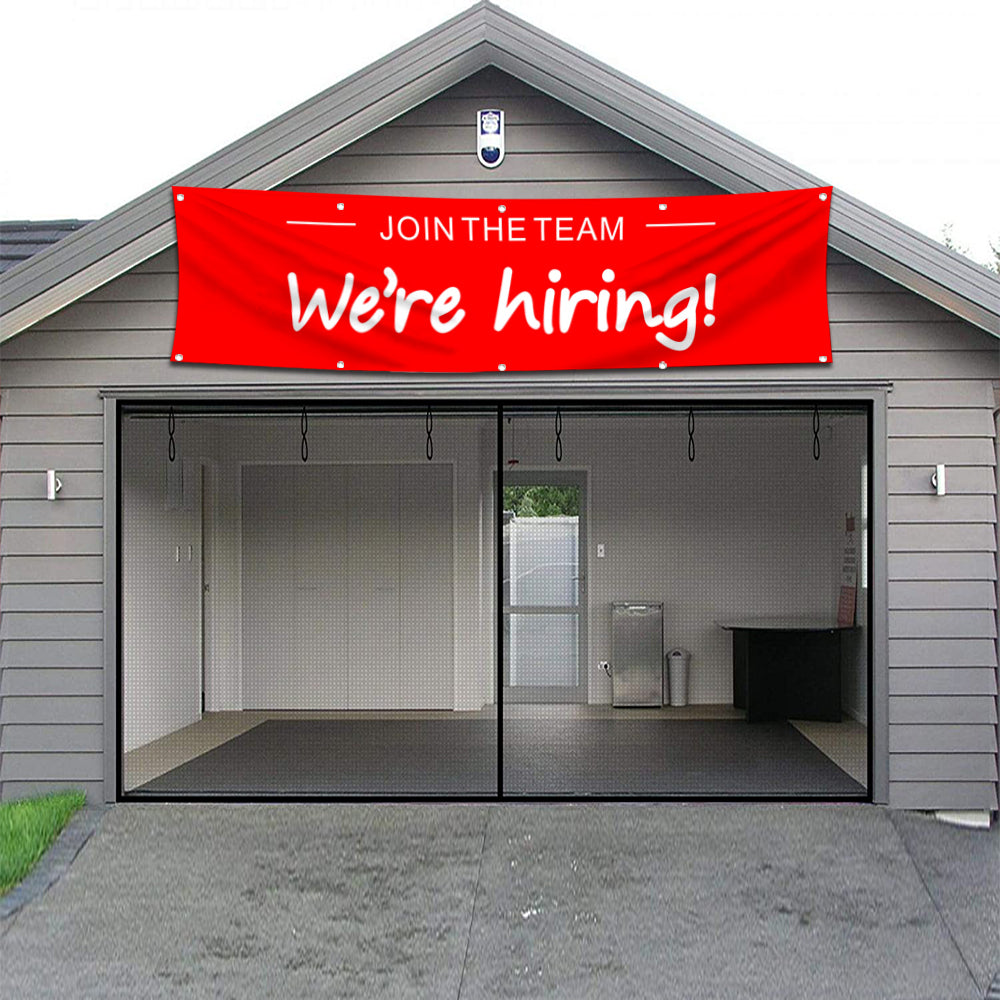 Fyon Join The Team We're Hiring Decor Banner Flag 2x8 Feet