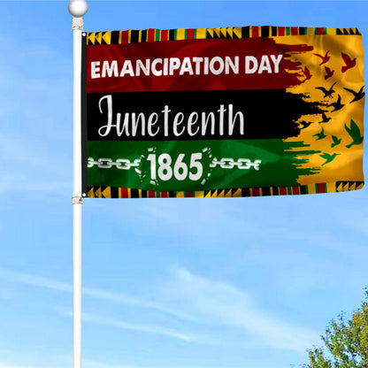 Fyon Juneteenth Emancipation Day Flag 41720 Indoor and outdoor banner