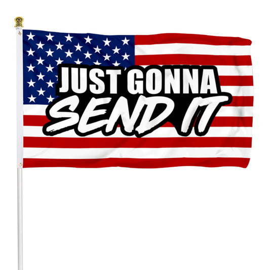 Fyon Just Gonna Send It Flag  Indoor and Outdoor Banner