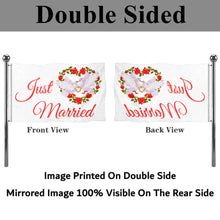 Fyon Just Married Flag 2151 Flag Indoor and outdoor banner