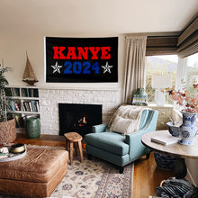 Fyon Kanye West 2024 Flag Black Indoor and Outdoor Banner