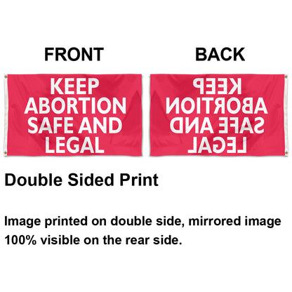 Fyon Keep Abortion Safe Legal Flag Banner