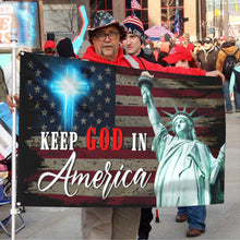 Fyon Keep God in America Flag 41146 Indoor and outdoor banner