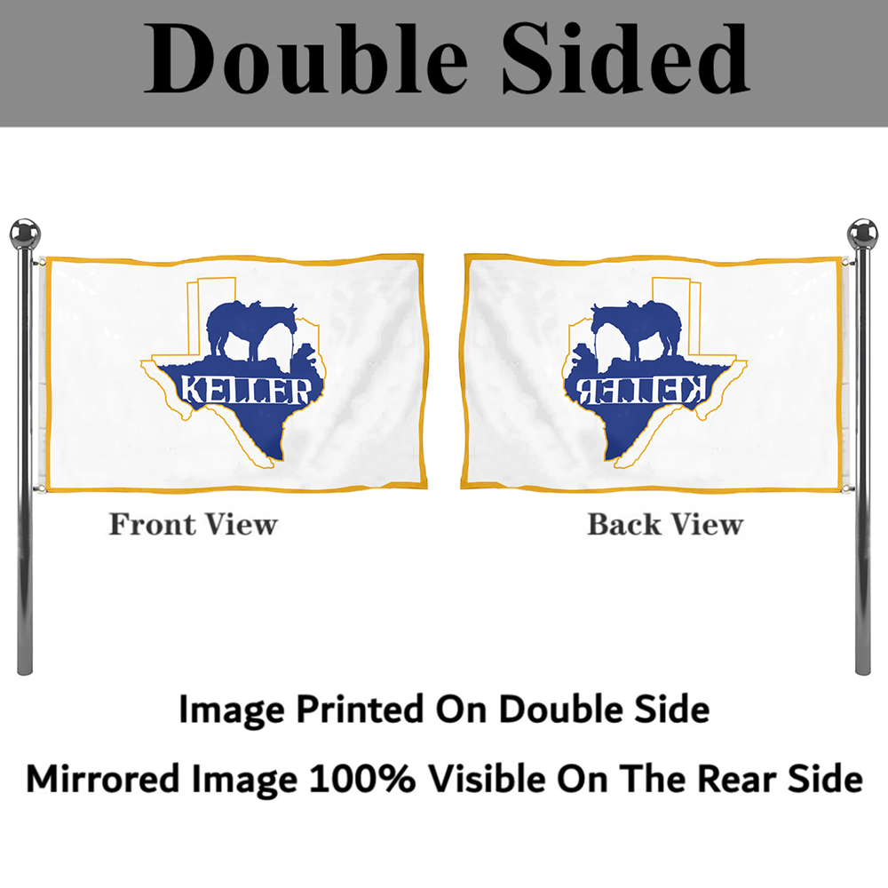 Fyon Keller, Texas flag banner