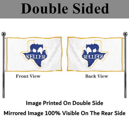 Fyon Keller, Texas flag banner